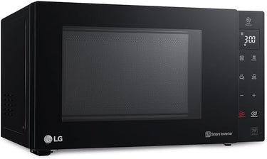 LG MH6535GIB - Microondas con grill, 1000 W, Smart Inverter, Display digital, Color Negro Transparente, 1000 W, 25 l